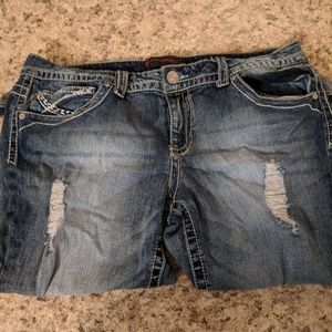 Jean Capris JR 17 Distressed